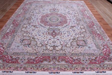 8x11 silk foundation 80 Raj 750 KPSI Tabriz Persan rug