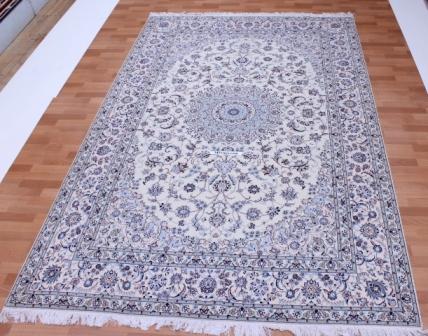 Nain 6 LAH Persian rug #5156 with 500 KPSI, Nain silk 10x8 Habibian Persian carpet.