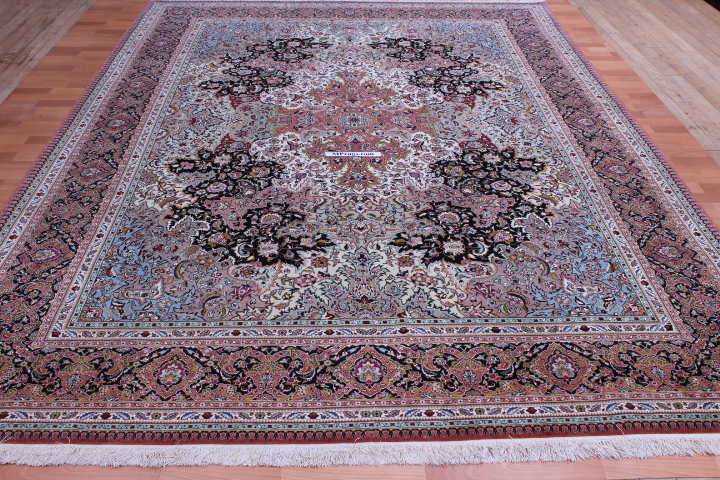 Round, square and fine Tabriz Persian rug; Tabriz Persian carpets in all shapes and sizes