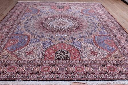 10x13 Tabriz Gonbad Persian Rug with 400 KPSI