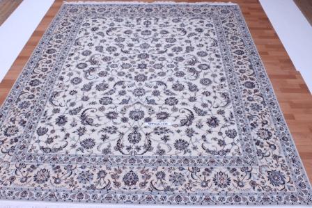 Nain 6 LAH Persian rug #5156 with 500 KPSI, Nain silk 10x8 Habibian Persian carpet.